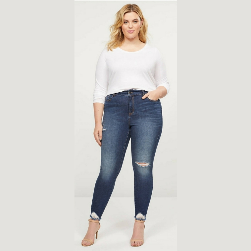 Lane Bryant Plus Size 28 High-Rise Skinny Jean